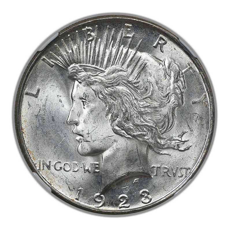 1923-D Peace Dollar $1 NGC MS64