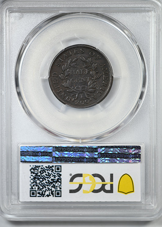 1803 Draped Bust Half Cent 1/2C PCGS VF25