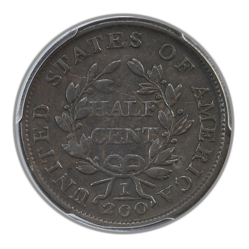 1803 Draped Bust Half Cent 1/2C PCGS VF25