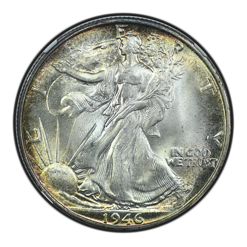 1946-S Walking Liberty Half Dollar 50C NGC MS67 Obverse