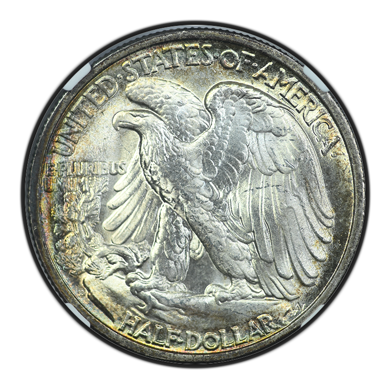 1946-S Walking Liberty Half Dollar 50C NGC MS67 Reverse
