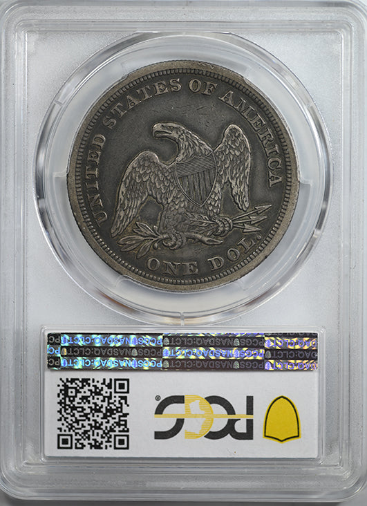 1846 Liberty Seated Dollar $1 PCGS XF40 Reverse Slab
