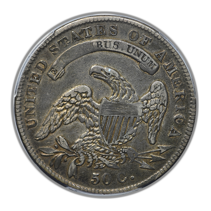 1834 Capped Bust Half Dollar 50C PCGS XF40 CAC - Small Date, Small Letters Reverse