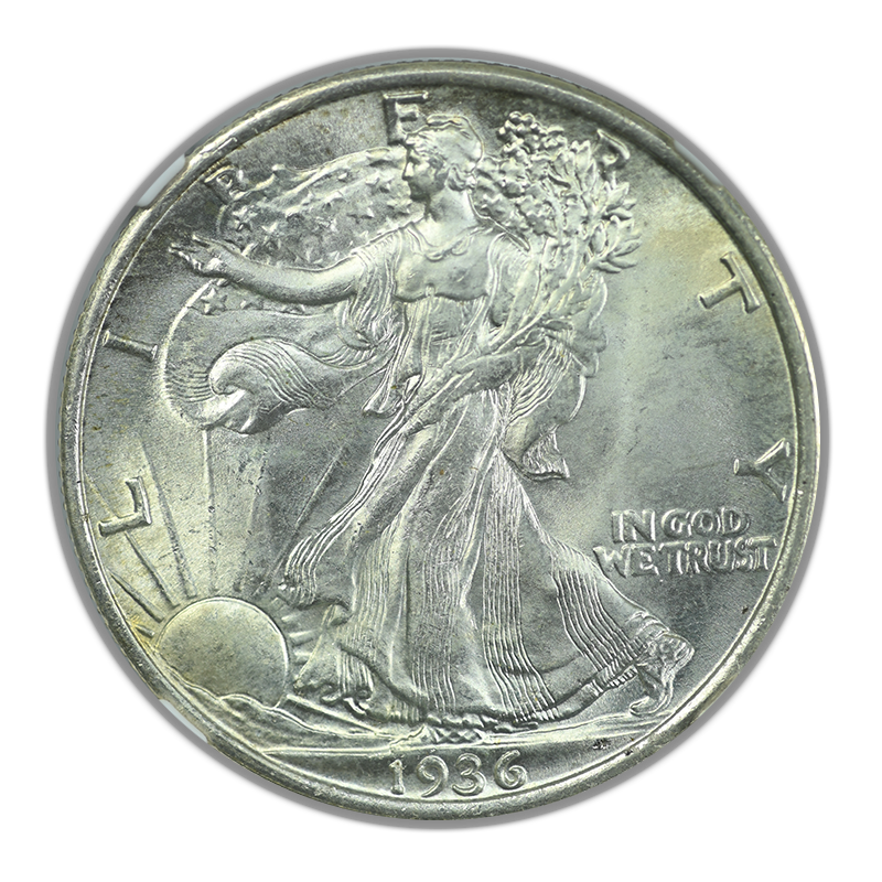 1936 Walking Liberty Half Dollar 50C NGC MS64 Obverse