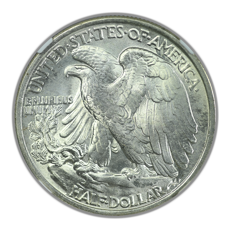 1936 Walking Liberty Half Dollar 50C NGC MS64 Reverse