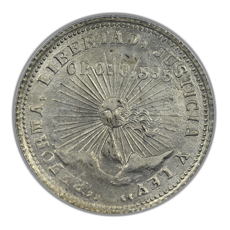 1914-GRO Mexico Guerrero 2 Peso PCGS Genuine UNC Detail KM-643