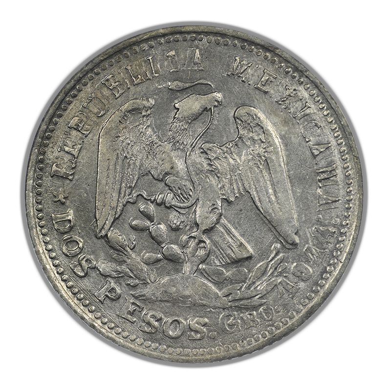 1914-GRO Mexico Guerrero 2 Peso PCGS Genuine UNC Detail KM-643