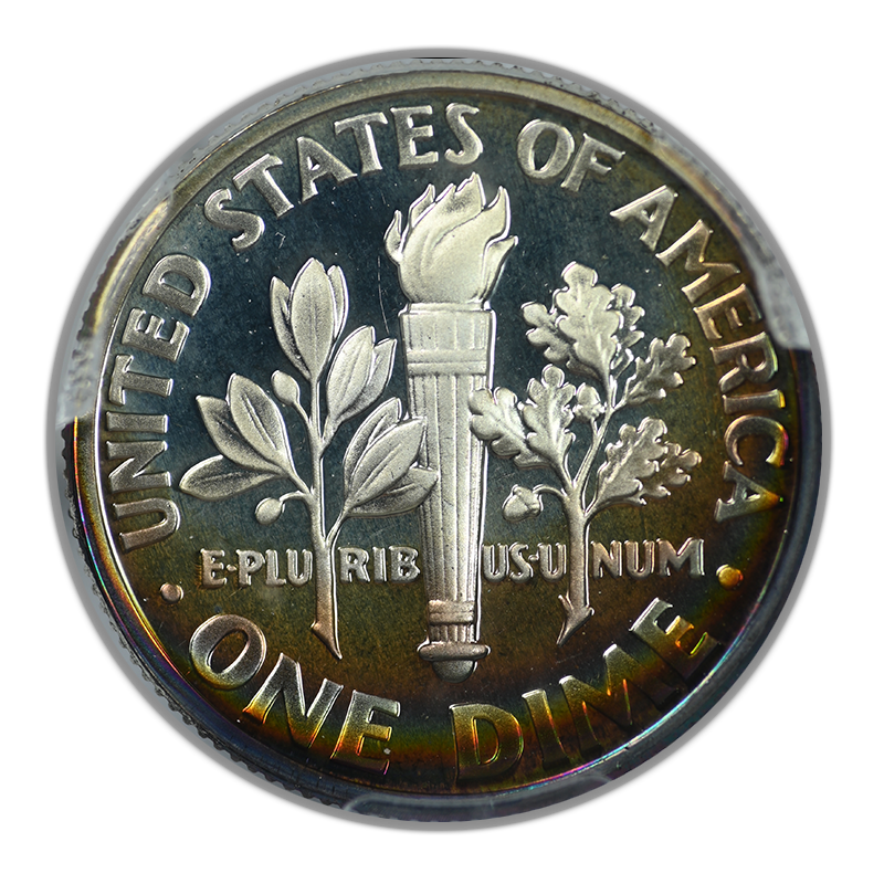 1997-S Silver Proof Roosevelt Dime 10C PCGS PR68DCAM Deep Cameo - TONED!