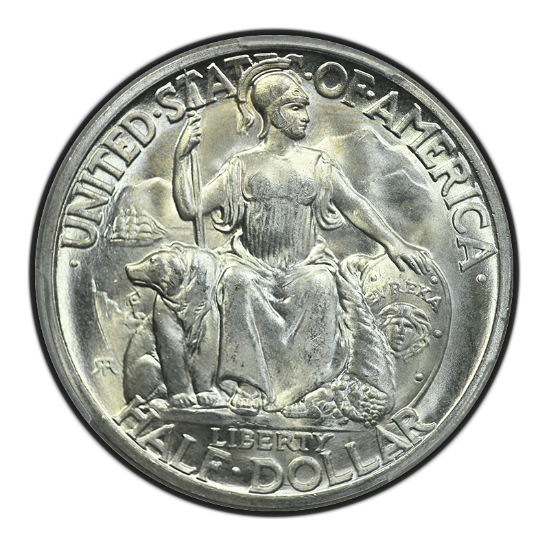1936-S San Diego Classic Commemorative Half Dollar 50C PCGS MS65 Obverse