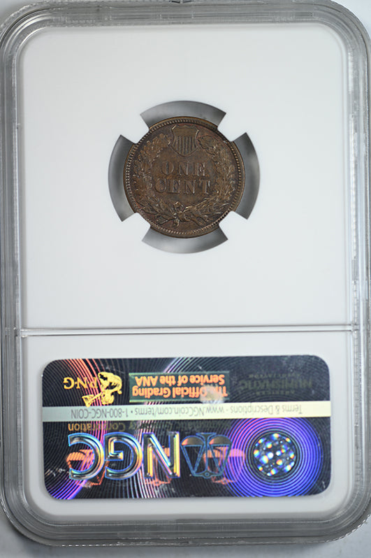 1882 Indian Head Cent 1C NGC MS62BN Reverse Slab