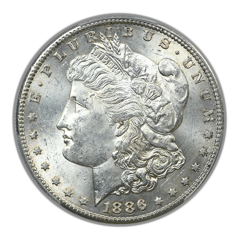 1886-S Morgan Dollar $1 PCGS MS62