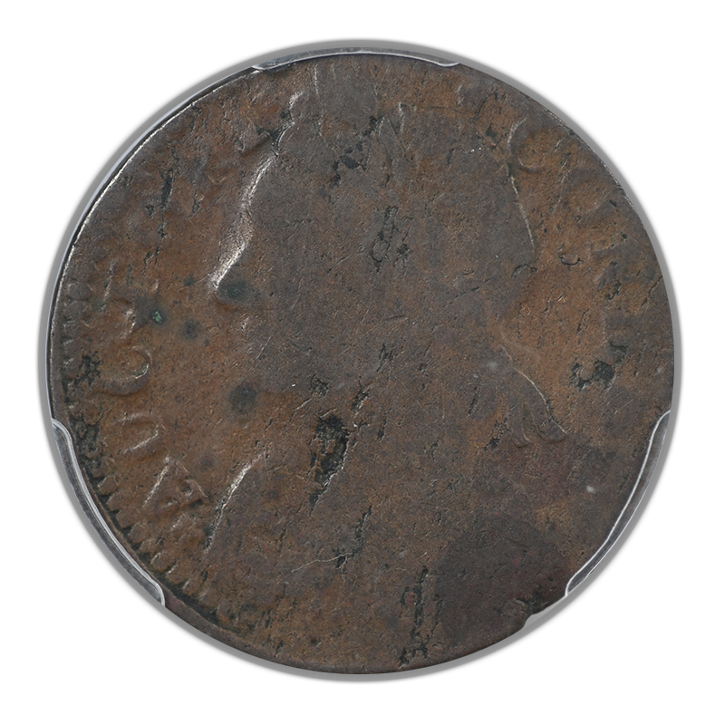 1787 Connecticut Mailed Bust Facing Left Copper Colonial Cent PCGS G04