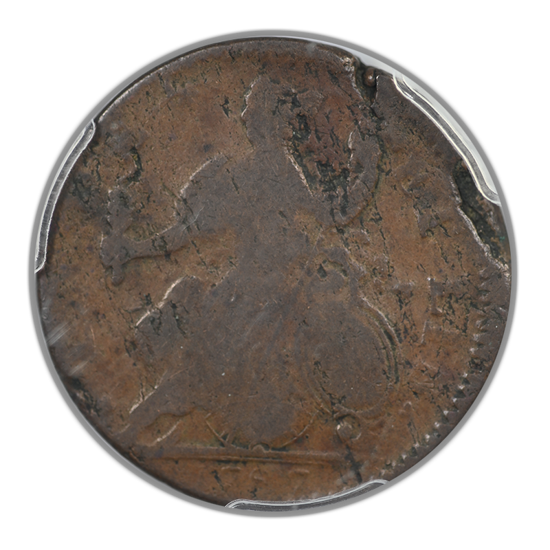 1787 Connecticut Mailed Bust Facing Left Copper Colonial Cent PCGS G04