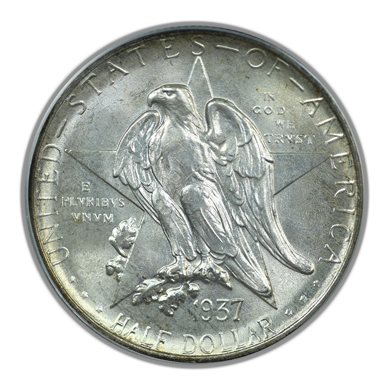 1937-D Texas Classic Commemorative Half Dollar 50C PCGS MS64 CAC OGH