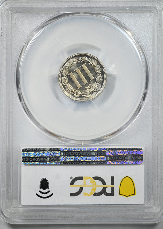 1889 Proof Three Cent Nickel Piece 3CN PCGS PR67+ CAC