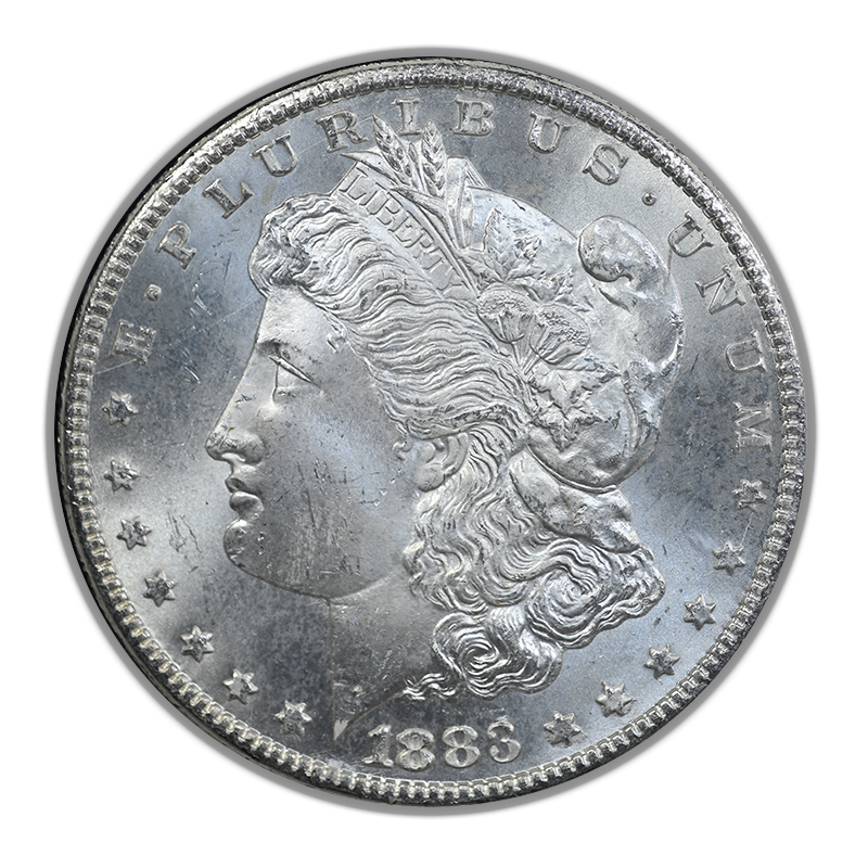 1883-CC GSA Morgan Dollar $1 PCGS MS65 Obverse