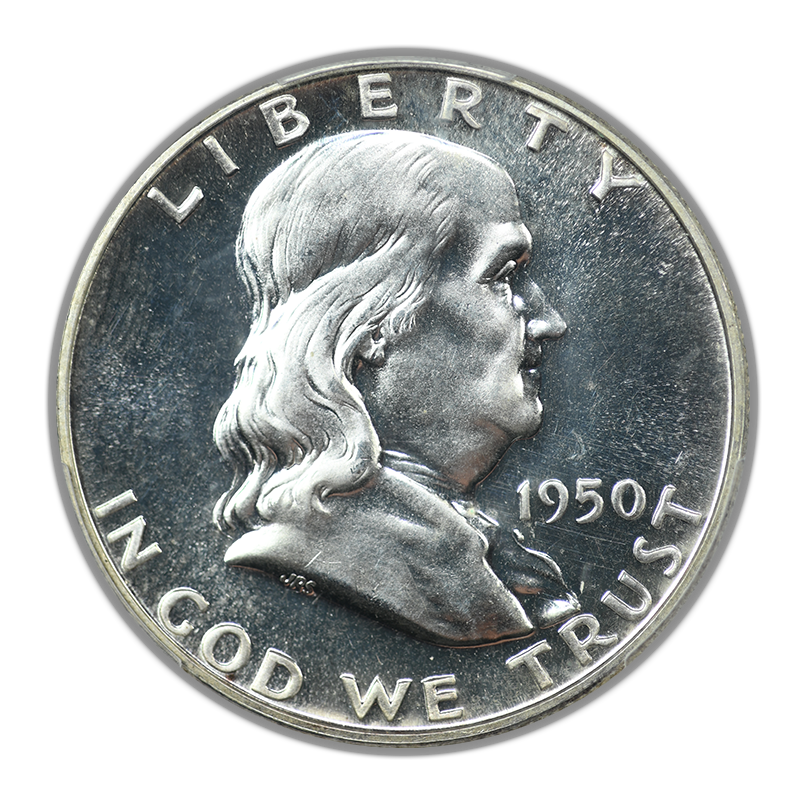 1950 Proof Franklin Half Dollar 50C PCGS PR64