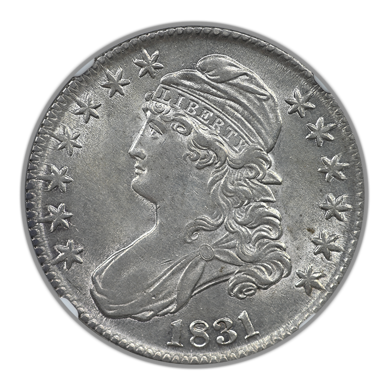 1831 Capped Bust Half Dollar 50C NGC AU58