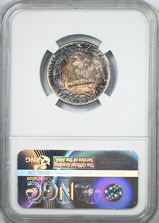 1954 Washington Quarter 25C NGC MS66 - TONED!
