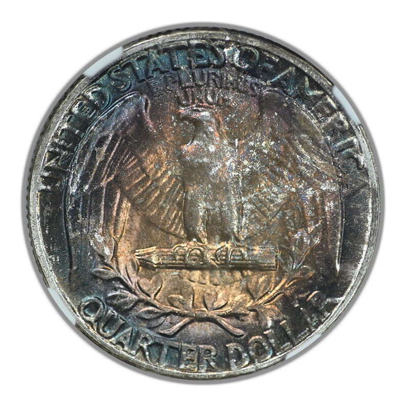 1954 Washington Quarter 25C NGC MS66 - TONED!