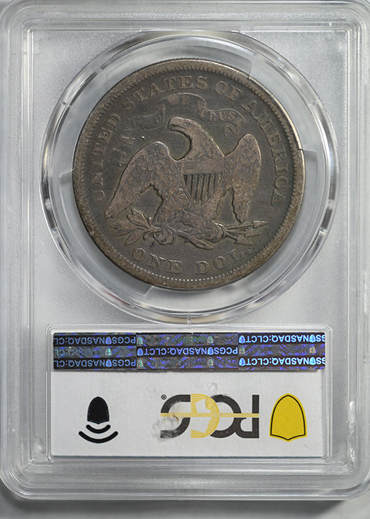 1871 Liberty Seated Dollar $1 PCGS VG08