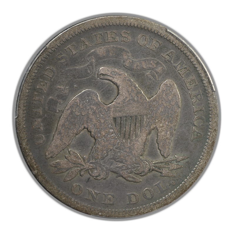1871 Liberty Seated Dollar $1 PCGS VG08