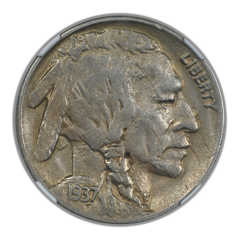 1937-D Buffalo Nickel 5C NGC XF45 CAC - 3 Legs