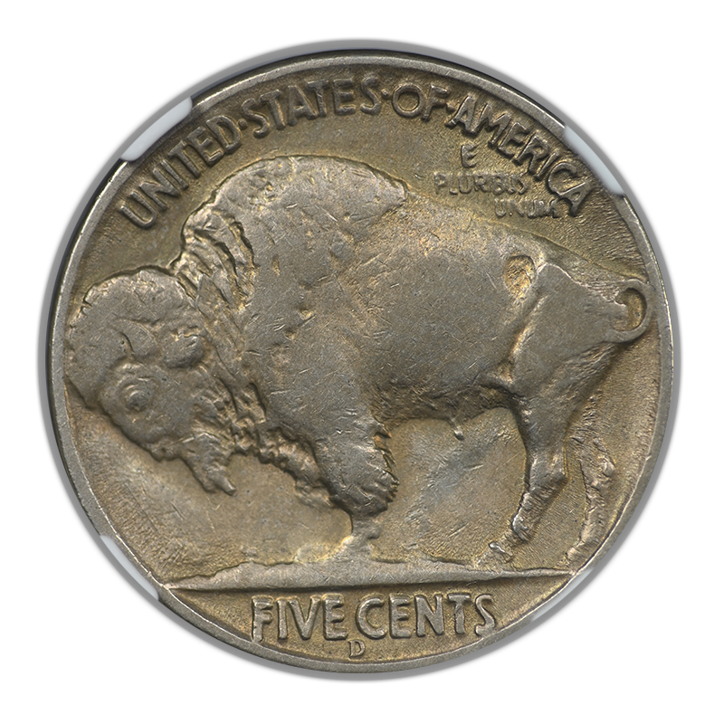 1937-D Buffalo Nickel 5C NGC XF45 CAC - 3 Legs