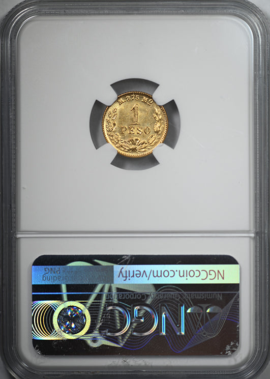 1899 MO M Mexico Gold G1P Peso NGC MS63