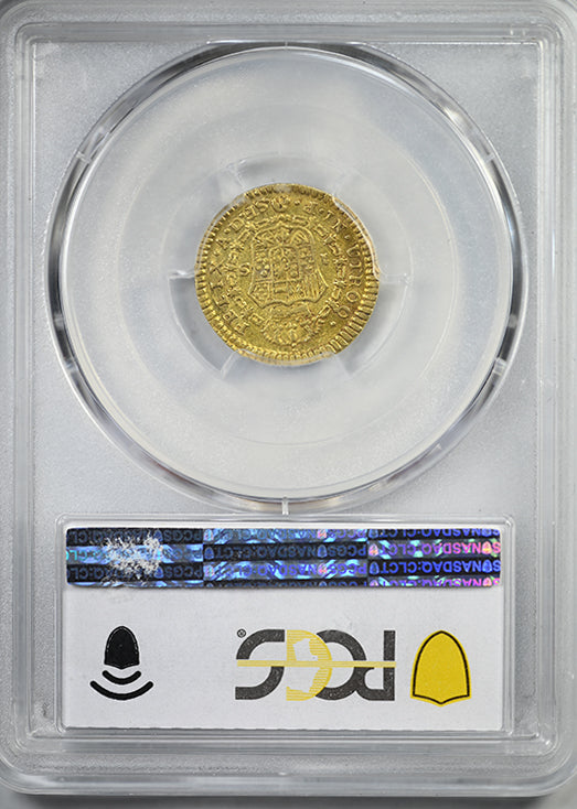 1788-P SF Colombia Gold Escudo PCGS XF45 Calico-1433