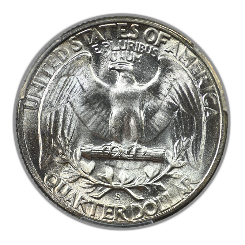 1947-S Washington Quarter 25C PCGS MS66 CAC