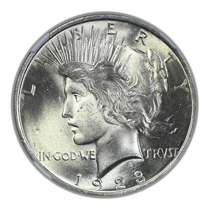 1923 Peace Dollar $1 NGC MS64