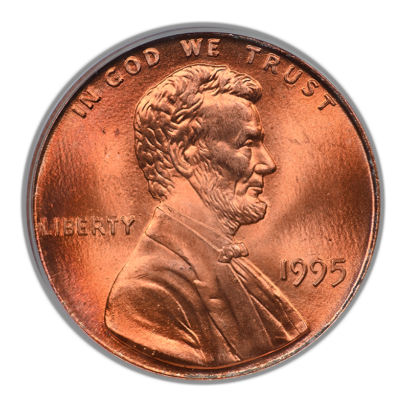 1995 Doubled Die Obverse Lincoln Memorial Cent 1C PCGS MS67RD CAC OGH DDO