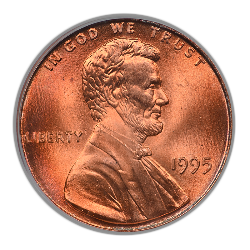 1995 Doubled Die Obverse Lincoln Memorial Cent 1C PCGS MS67RD CAC OGH DDO