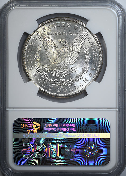 1881-S Morgan Dollar $1 NGC MS66 - TONED! Reverse Slab