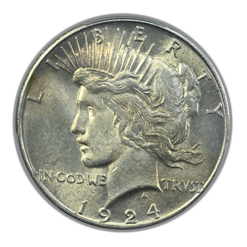 1924-S Peace Dollar $1 PCGS MS61 Obverse