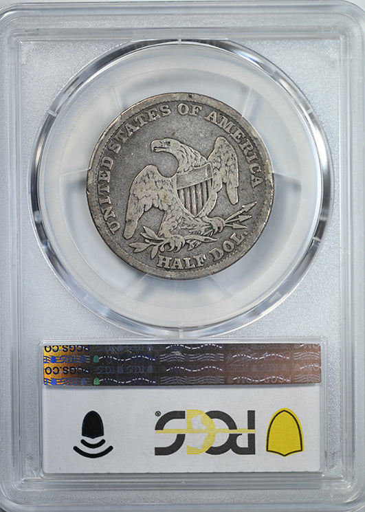 1839 Capped Bust Half Dollar 50C PCGS VG10 Reverse Slab