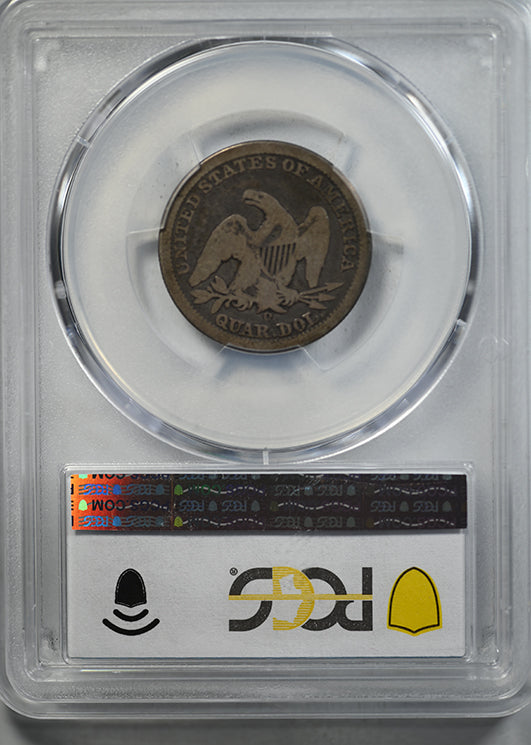 1842-O Liberty Seated Quarter 25C PCGS G06 - Small Date Reverse Slab