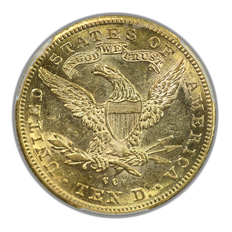 1891-CC Liberty Head Gold Eagle $10 PCGS AU58