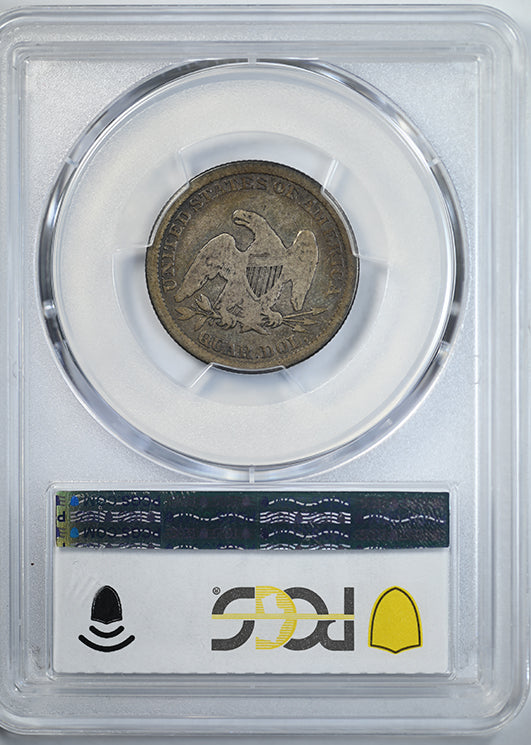 1864 Liberty Seated Quarter 25C PCGS VG08 Reverse Slab
