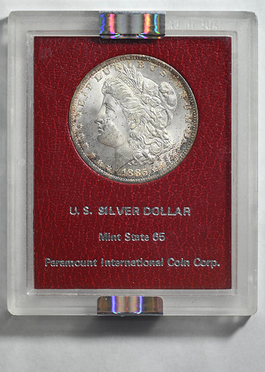1885-O Morgan Dollar $1 Paramount NGC MS65 - TONED!
