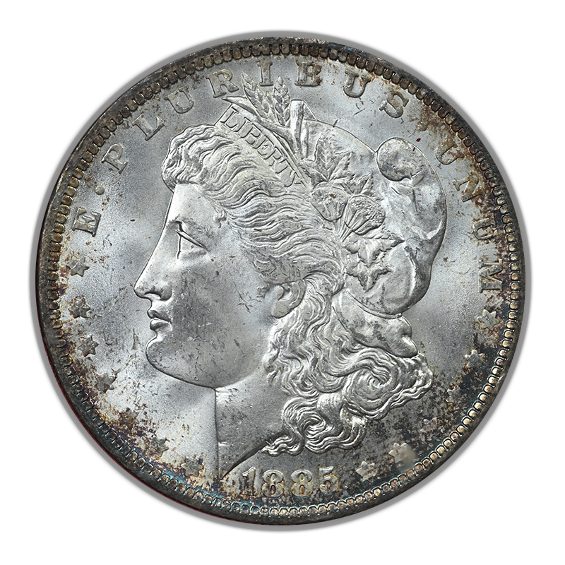 1885-O Morgan Dollar $1 Paramount NGC MS65 - TONED!