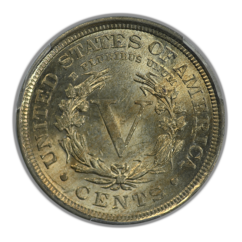 1903 Liberty V-Nickel 5C PCGS AU58 Reverse