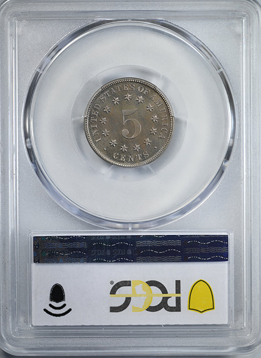 1883 Proof Shield Nickel 5C PCGS PR66+ CAC Reverse Slab