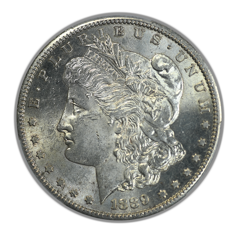 1889-S Morgan Dollar $1 PCGS MS62 Obverse