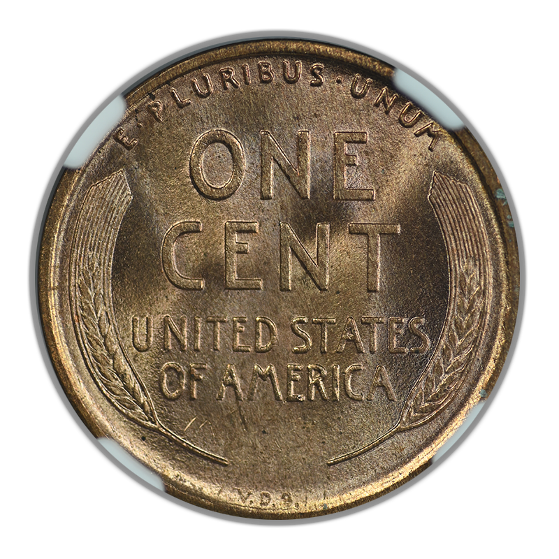 1909 VDB Lincoln Wheat Cent 1C NGC MS66RD Reverse