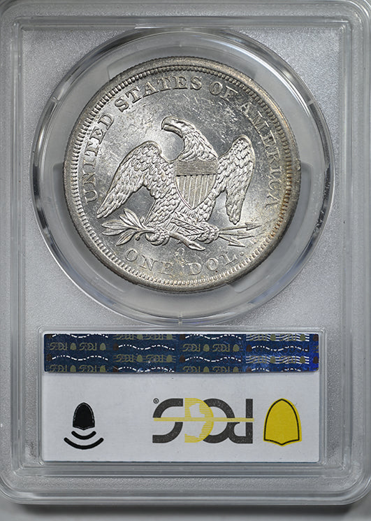 1860-O Liberty Seated Dollar $1 PCGS MS61