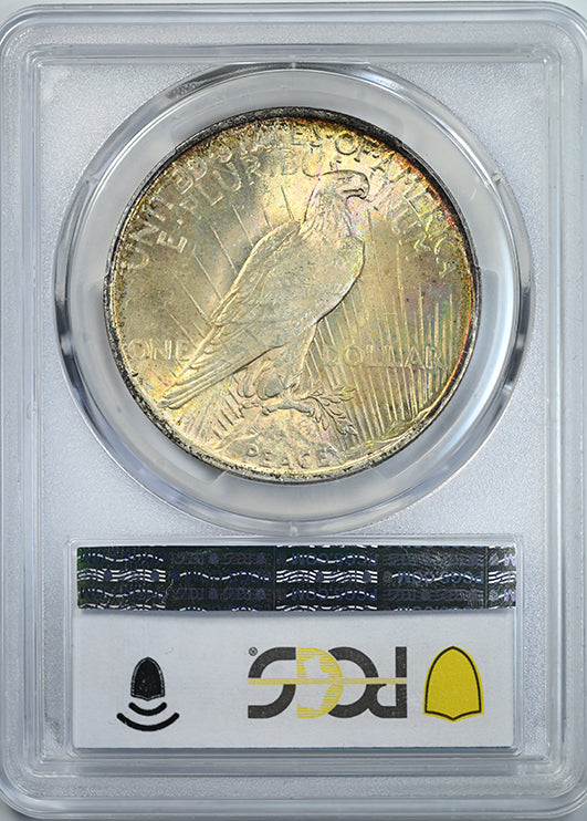 1923 Peace Dollar $1 PCGS MS63 - NICE COLOR! Reverse Slab