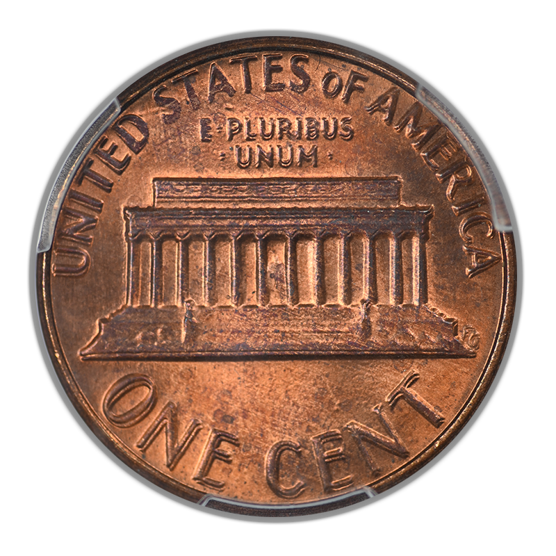 1983 Doubled Died Reverse Lincoln Memorial Cent 1C PCGS MS66RB CAC
