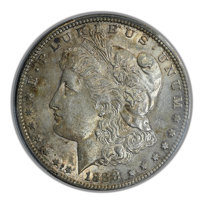 1888-S Morgan Dollar $1 PCGS AU58 Obverse